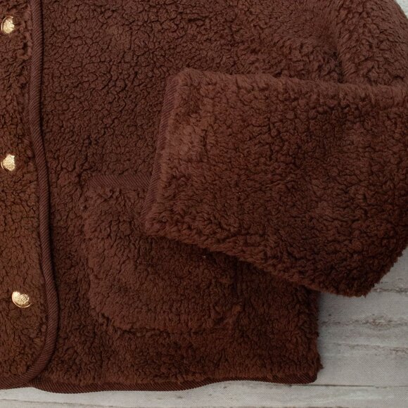 NWT J. Crew Sherpa Lady Jacket in Cocoa size L - Picture 5 of 13